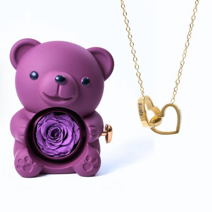 Ours Eternel & Collier Personnalisé
