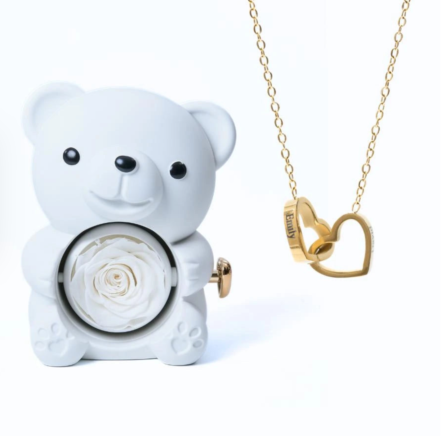 Ours Eternel & Collier Personnalisé