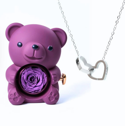 Ours Eternel & Collier Personnalisé