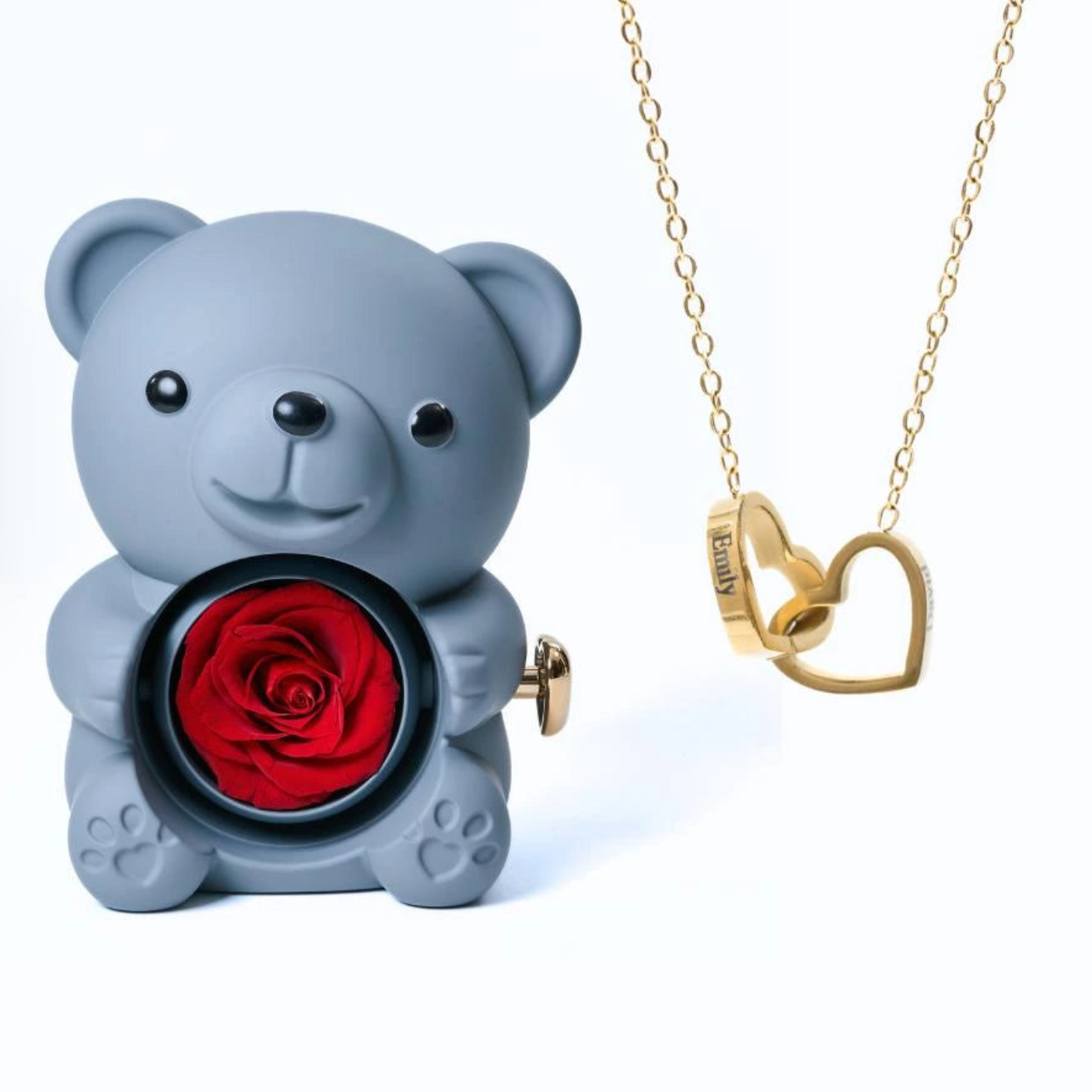 Ours Eternel & Collier Personnalisé