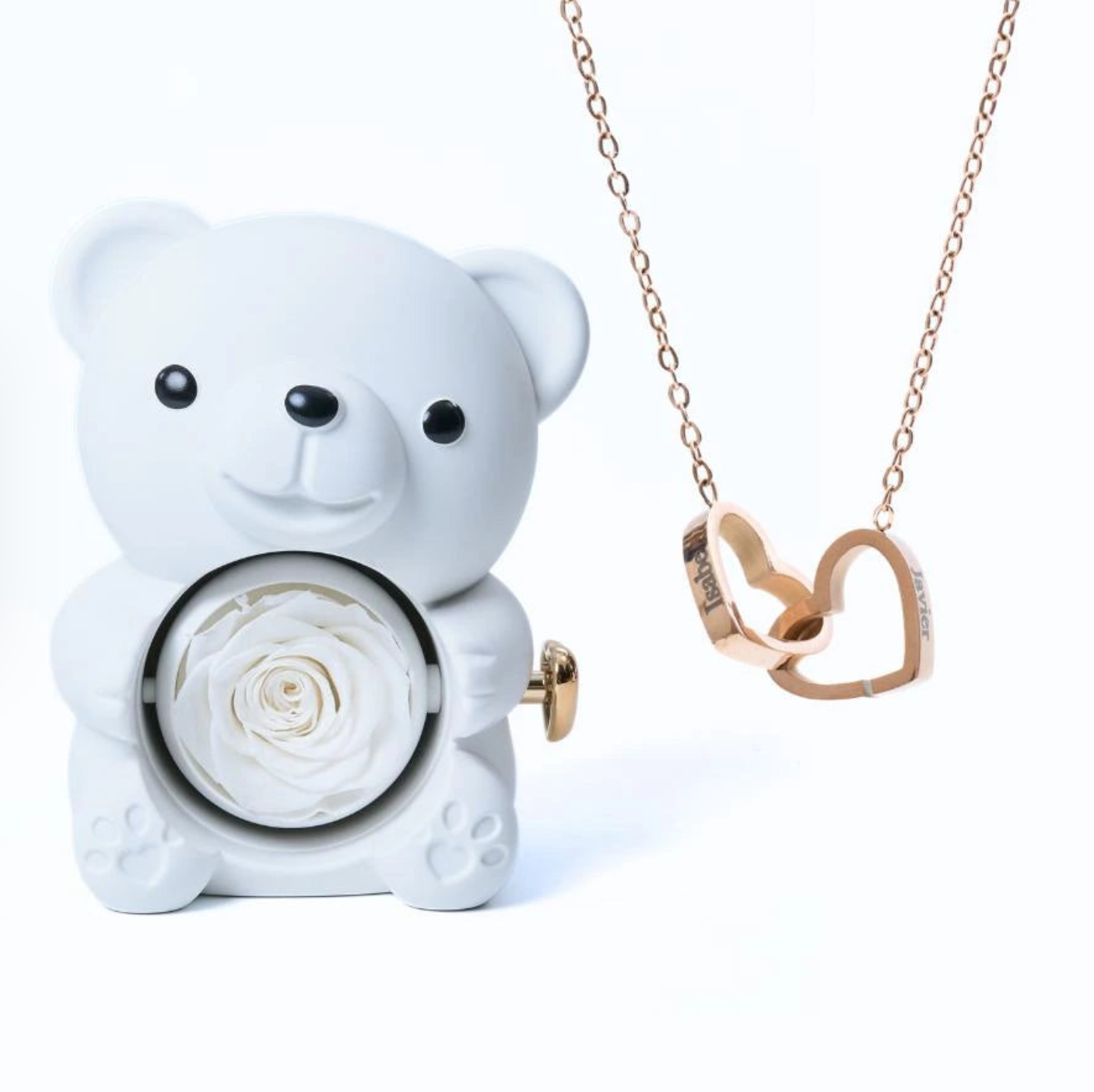 Ours Eternel & Collier Personnalisé