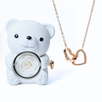 Ours Eternel & Collier Personnalisé
